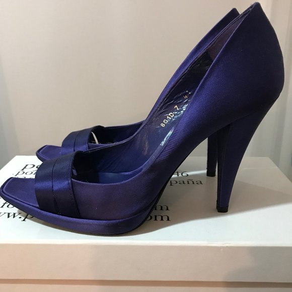 Purple Pedro Garcia open toe pumps size 41 - Picture 6 of 7